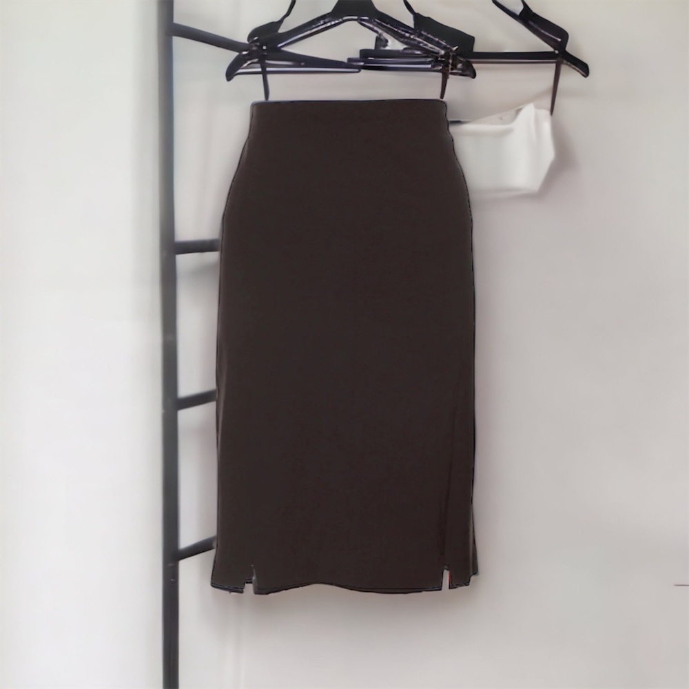 Worth Skirt, Chocolate Brown, Size L